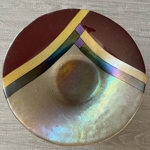 Glass saucer decor bowl